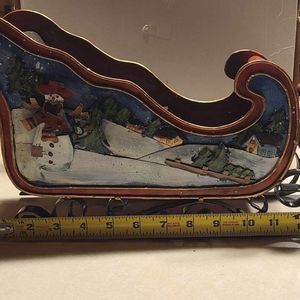 3/15.00 Vintage Metal Sleigh
